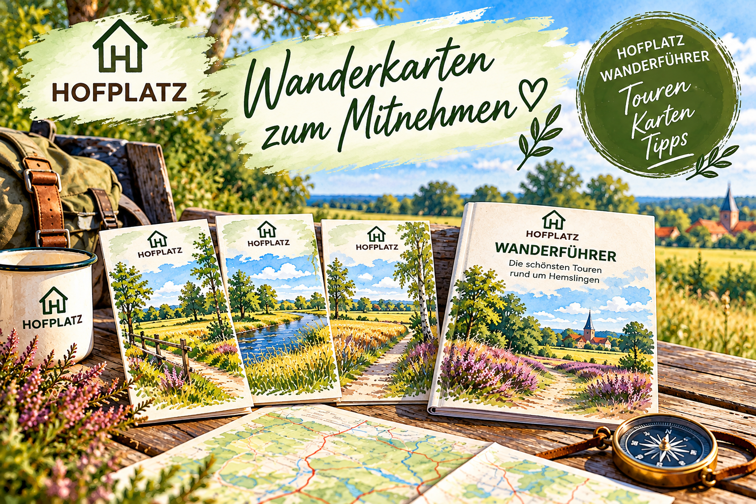 Vorschaubild des geplanten Hofplatz-Wanderführers
