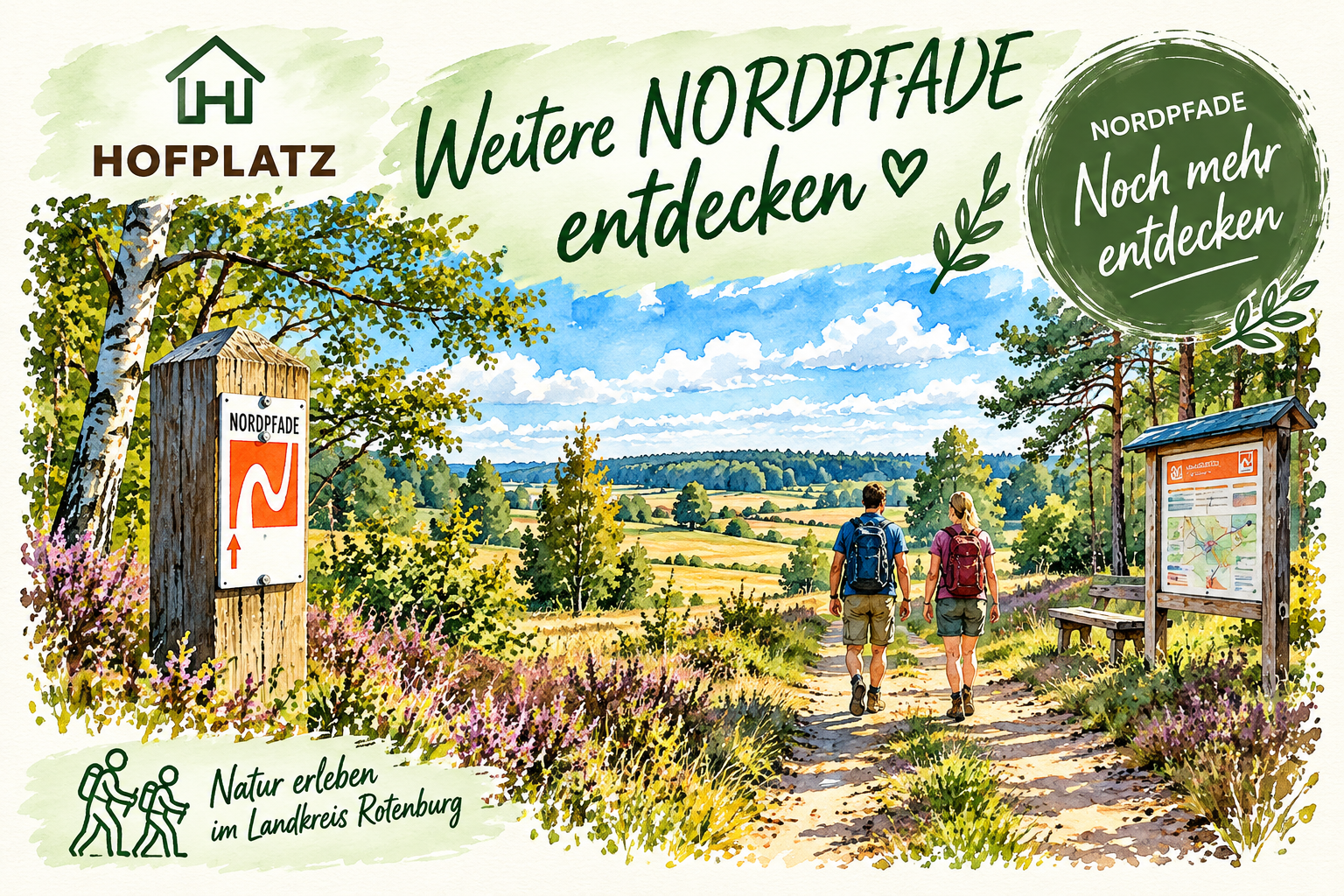 Weitere abwechslungsreiche Wanderwege im Landkreis Rotenburg
